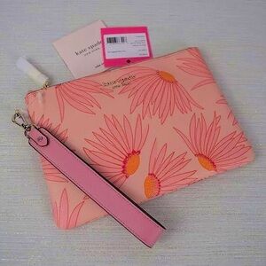 *NWT* kate spade spencer falling flower small pouch wristlet